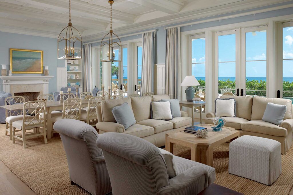Beautiful Coastal Living Room Ideas | Beachy Living Rooms #Coastalliving