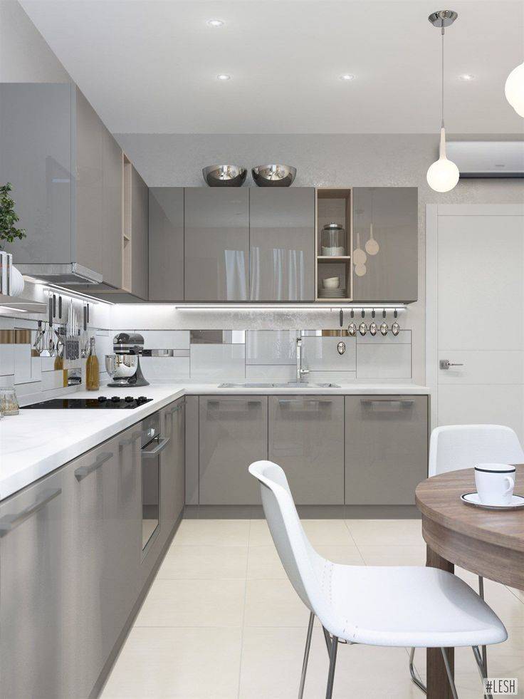 Gray minimalist Kitchen Color
