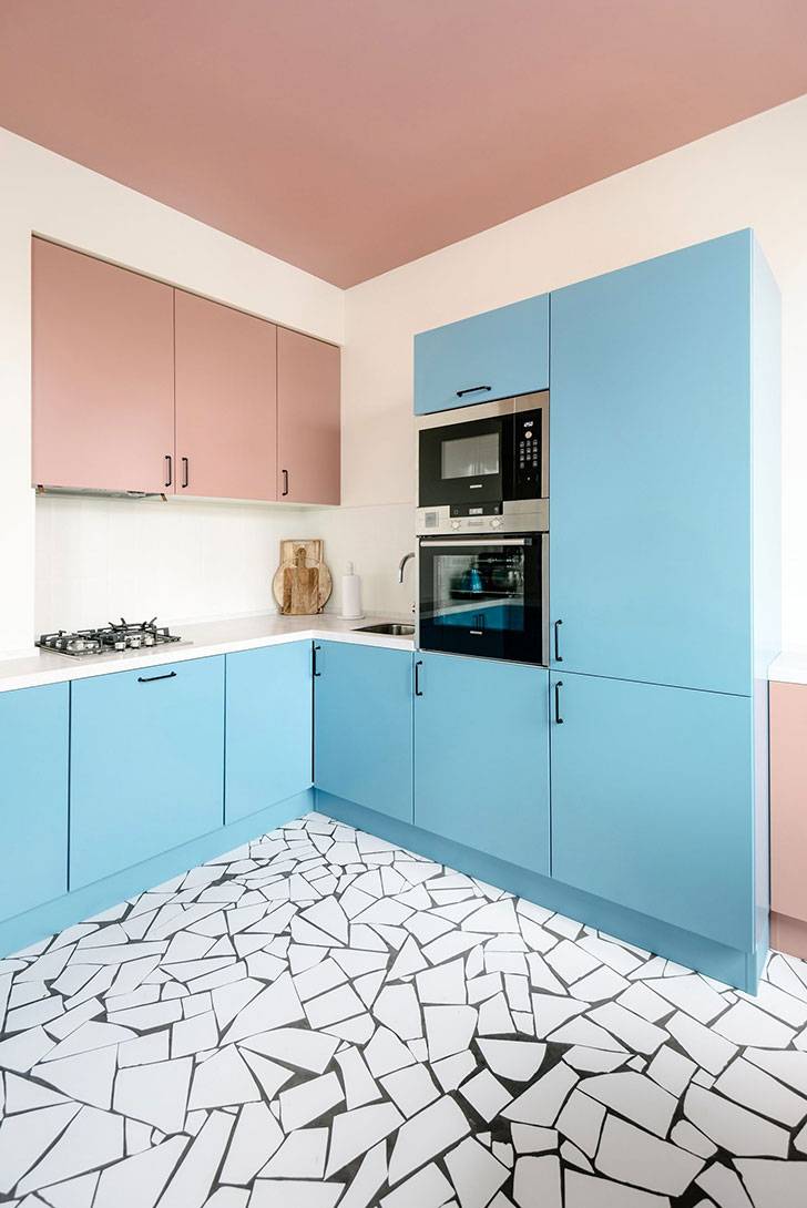 Pastel Color minimalist Kitchen Color