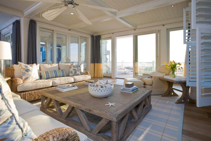 Beautiful Coastal Living Room Ideas | Beachy Living Rooms #Coastalliving